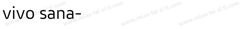 vivo sana字体转换